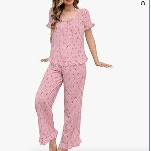 2 Piece Cute Pajama Set - Size Medium